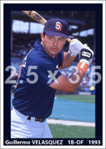 Guillermo Velasquez - 1993 San Diego Padres - choose a size & style