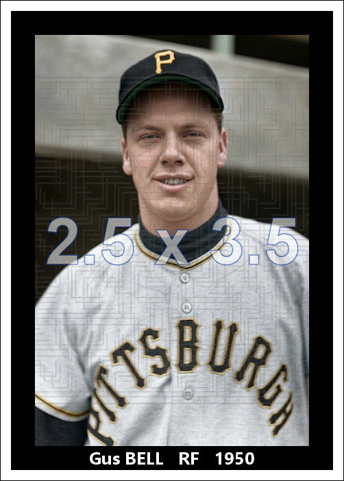 Gus Bell - 1950 Pittsburgh Pirates - choose a size & style