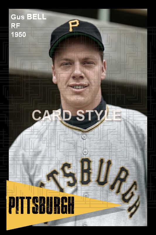 Gus Bell - 1950 Pittsburgh Pirates - choose a size & style