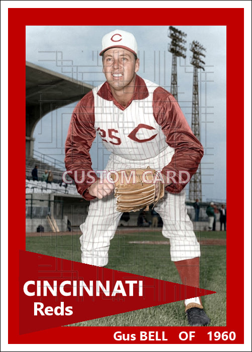 Gus Bell - 1960 Cincinnati Reds - choose a size & style
