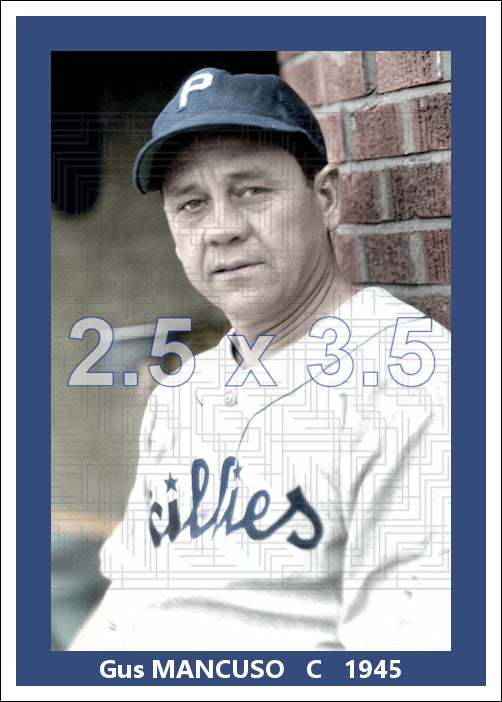 Gus Mancuso - 1945 Philadelphia Phillies - choose a size & style