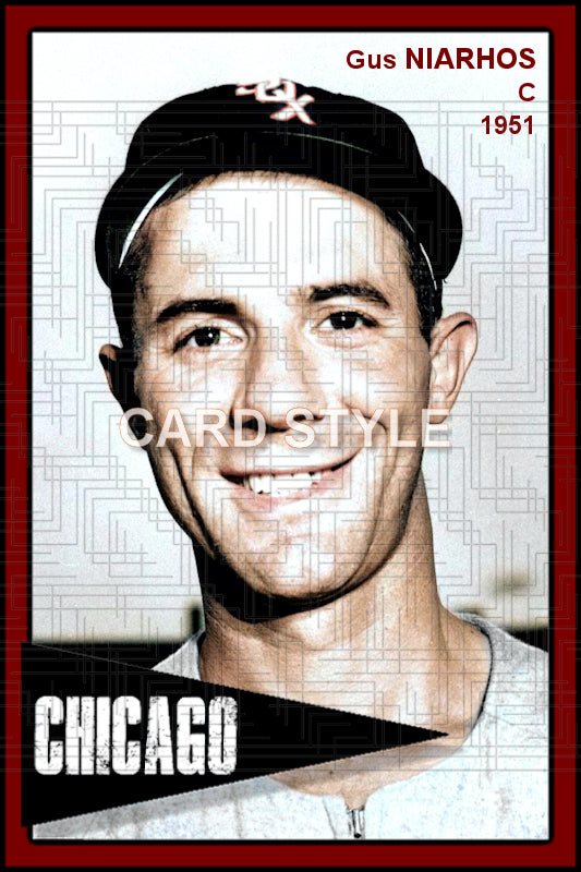 Gus Niarhos - 1951 Chicago White Sox - choose a size & style