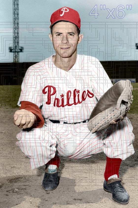 Gus Niarhos - 1955 Philadelphia Phillies - choose a size & style