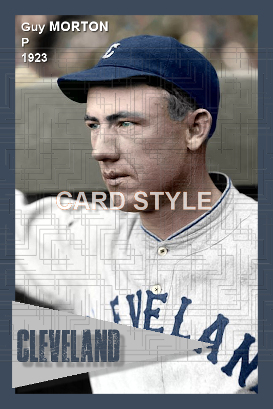 Guy Morton - 1923 Cleveland Indians - choose a size & style
