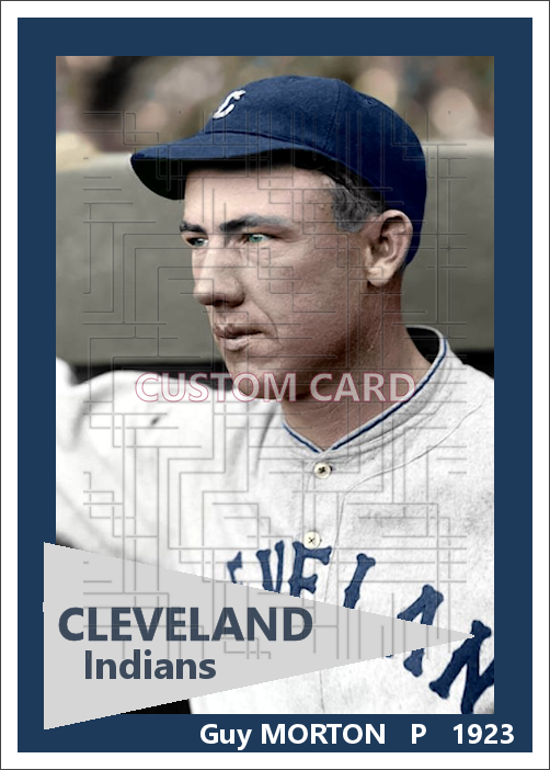 Guy Morton - 1923 Cleveland Indians - choose a size & style