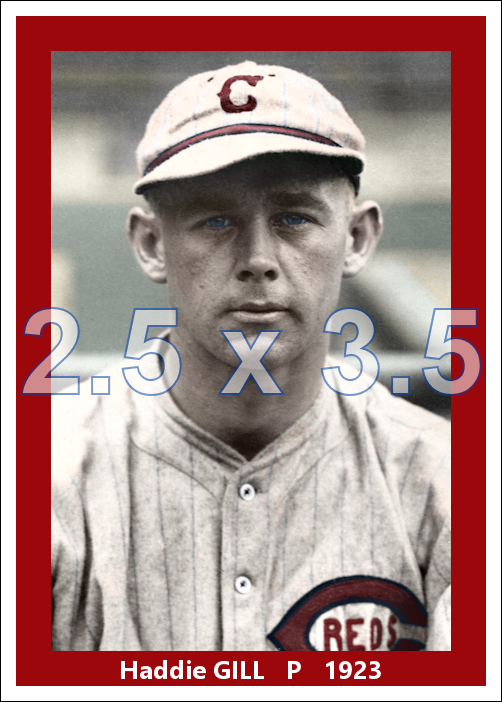 Haddie Gill - 1923 Cincinnati Reds - choose a size & style