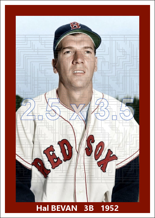 Hal Bevan - 1952 Boston Red Sox - choose a size & style