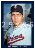 Hal Haydel - 1971 Minnesota Twins - choose a size & style