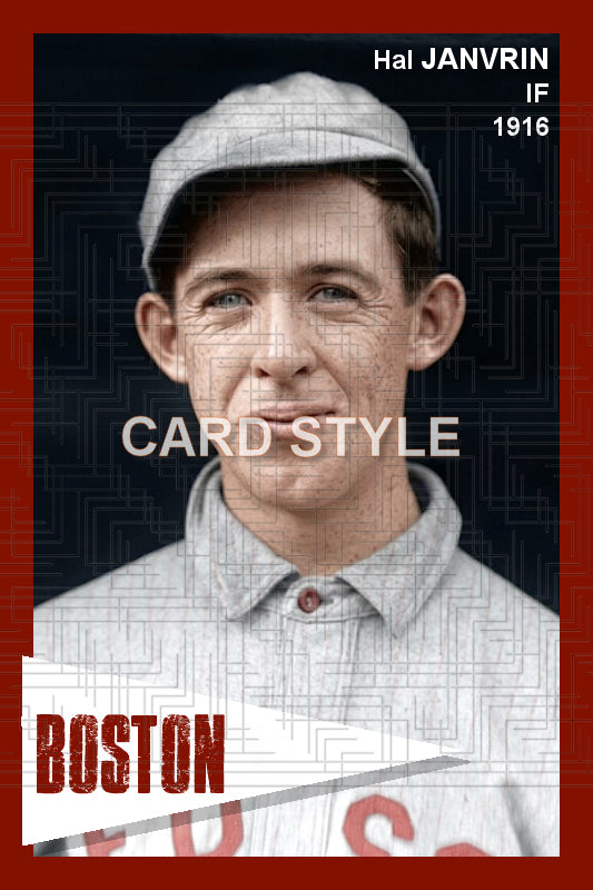 Hal Janvrin - 1916 Boston Red Sox - choose a size & style