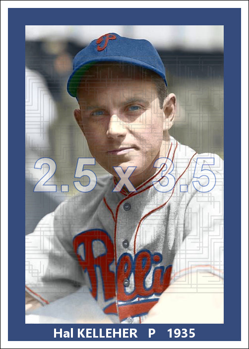 Hal Kelleher - 1935 Philadelphia Phillies - choose a size & style