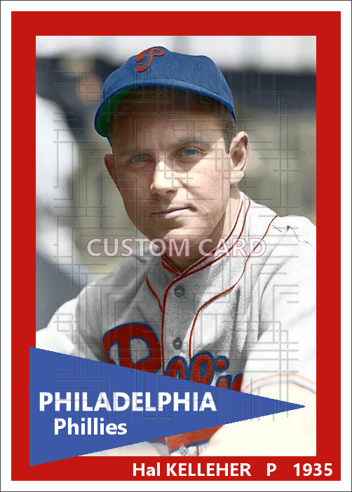 Hal Kelleher - 1935 Philadelphia Phillies - choose a size & style