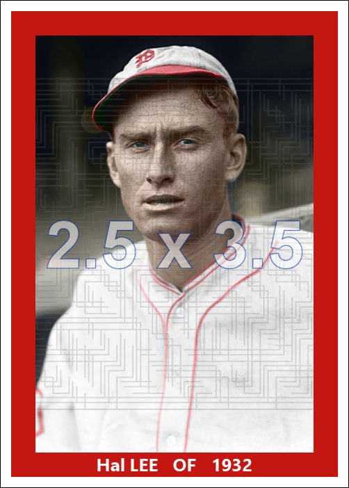 Hal Lee - 1932 Philadelphia Phillies - choose a size & style