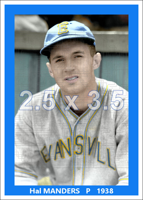 Hal Manders - 1938 Evansville Bees - choose a size & style
