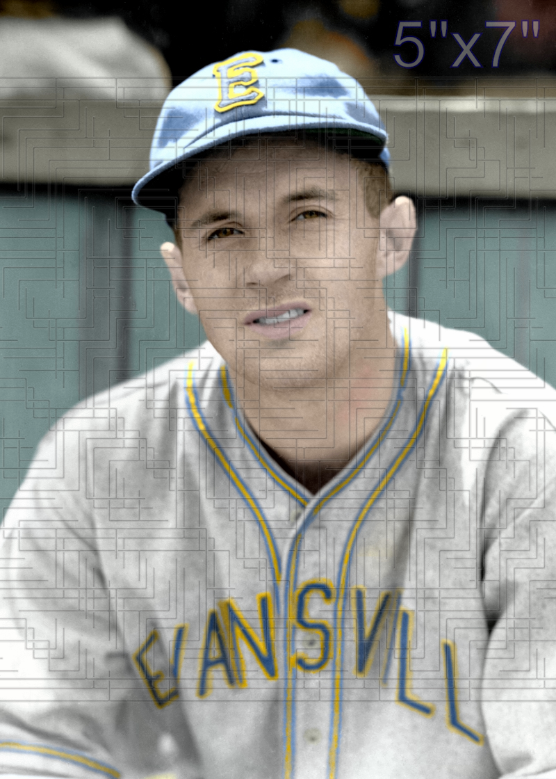 Hal Manders - 1938 Evansville Bees - choose a size & style