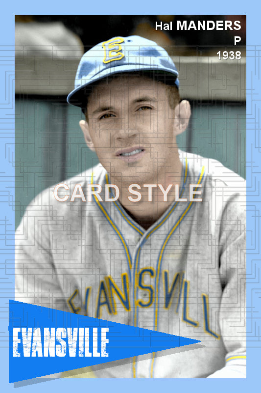 Hal Manders - 1938 Evansville Bees - choose a size & style