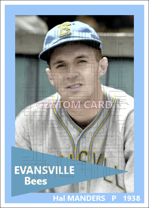 Hal Manders - 1938 Evansville Bees - choose a size & style