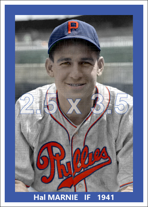 Hal Marnie - 1941 Philadelphia Phillies - choose a size & style