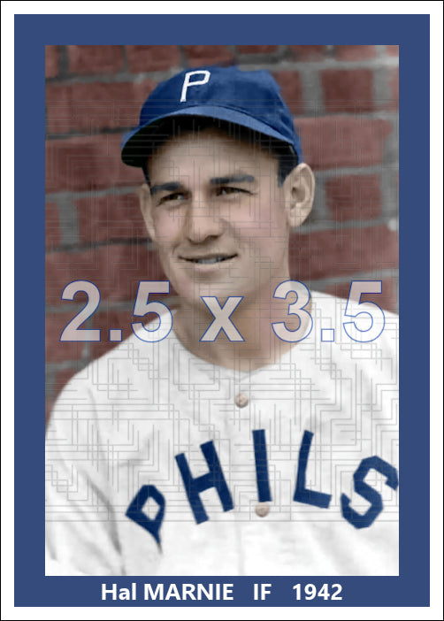Hal Marnie - 1942 Philadelphia Phillies - choose a size & style