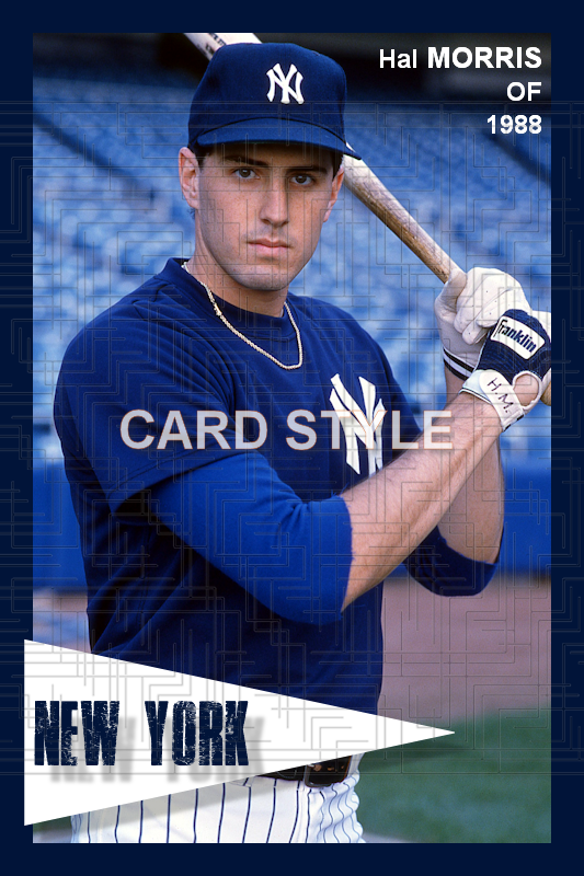 Hal Morris - 1988 New York Yankees - choose a size & style