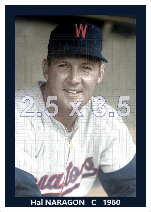 Hal Naragon - 1960 Washington Senators - choose a size & style
