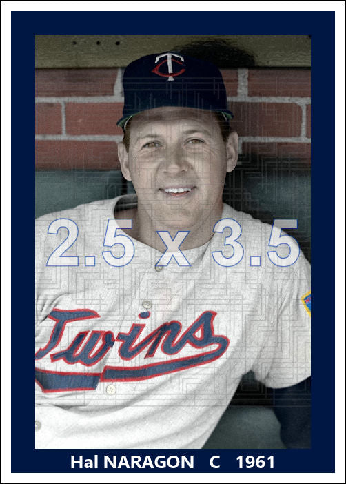 Hal Naragon - 1961 Minnesota Twins - choose a size & style