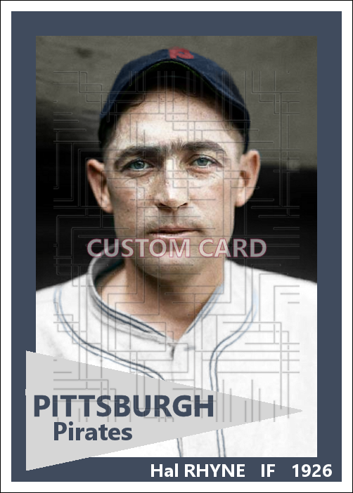 Hal Rhyne - 1926 Pittsburgh Pirates - choose a size & style