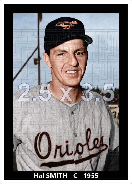 Hal Smith - 1955 Baltimore Orioles - choose a size & style