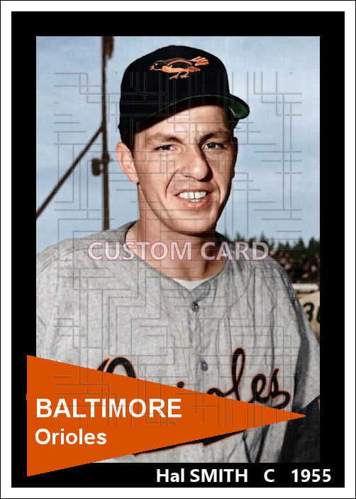 Hal Smith - 1955 Baltimore Orioles - choose a size & style