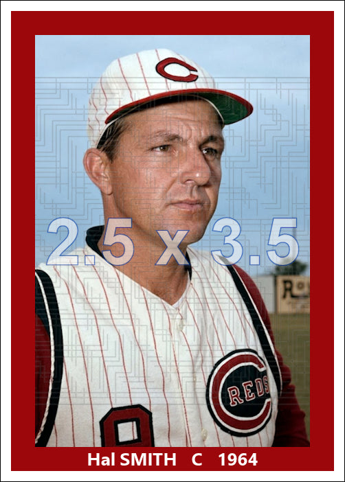 Hal Smith - 1964 Cincinnati Reds - choose a size & style