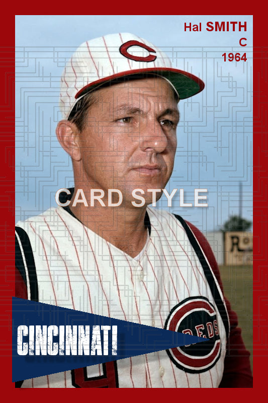 Hal Smith - 1964 Cincinnati Reds - choose a size & style