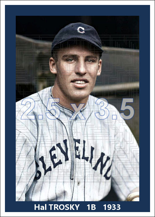 Hal Trosky - 1933 Cleveland Indians - choose a size & style