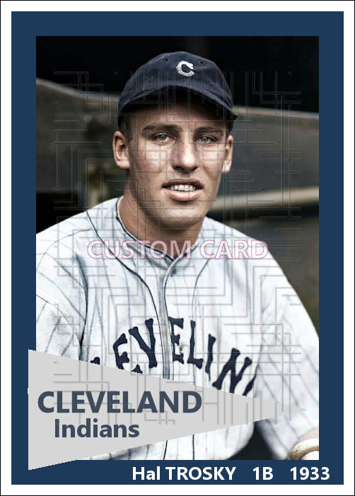 Hal Trosky - 1933 Cleveland Indians - choose a size & style