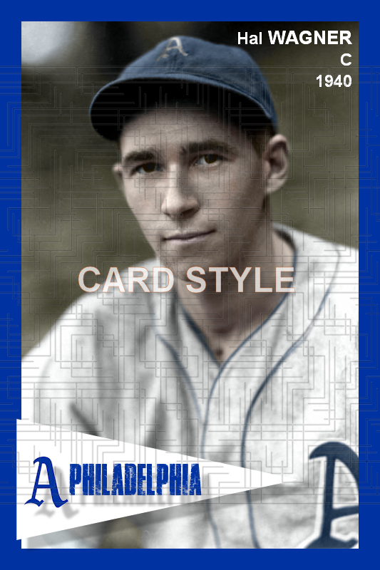 Hal Wagner - 1940 Philadelphia Athletics - choose a size & style