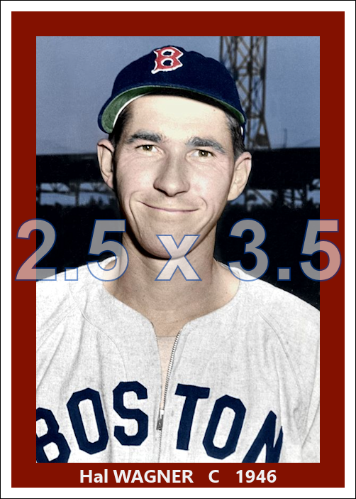 Hal Wagner - 1946 Boston Red Sox - choose a size & style