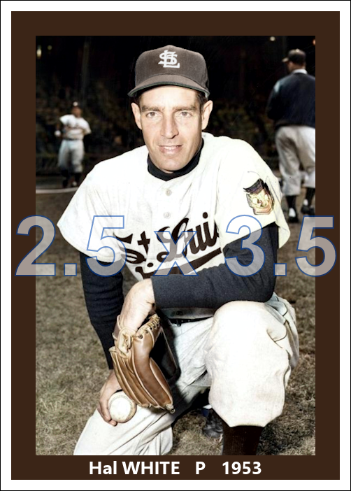 Hal White - 1953 St. Louis Browns - choose a size & style