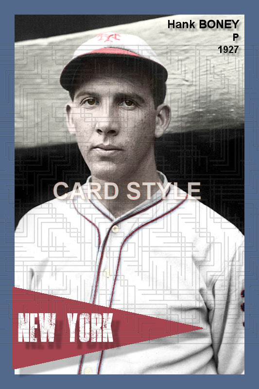 Hank Boney - 1927 New York Giants - choose a size & style