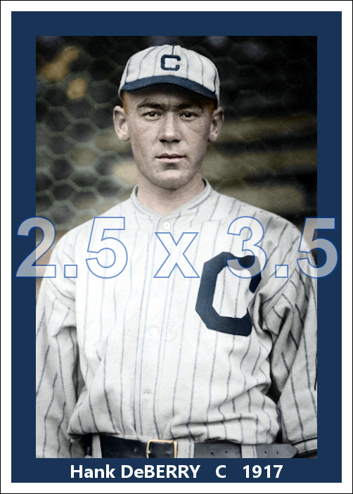 Hank DeBerry - 1917 Cleveland Indians - choose a size & style