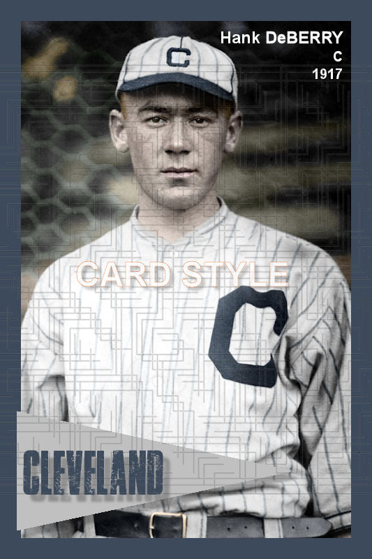 Hank DeBerry - 1917 Cleveland Indians - choose a size & style