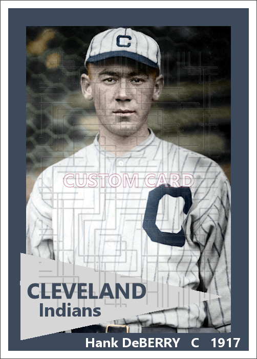 Hank DeBerry - 1917 Cleveland Indians - choose a size & style