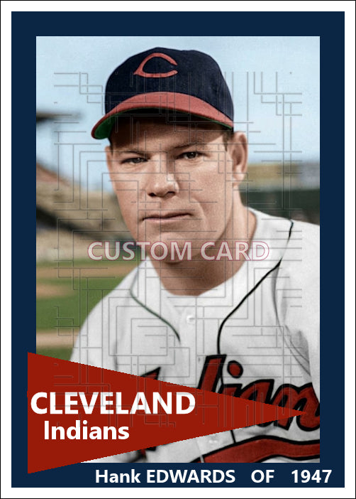Hank Edwards - 1947 Cleveland Indians - choose a size & style