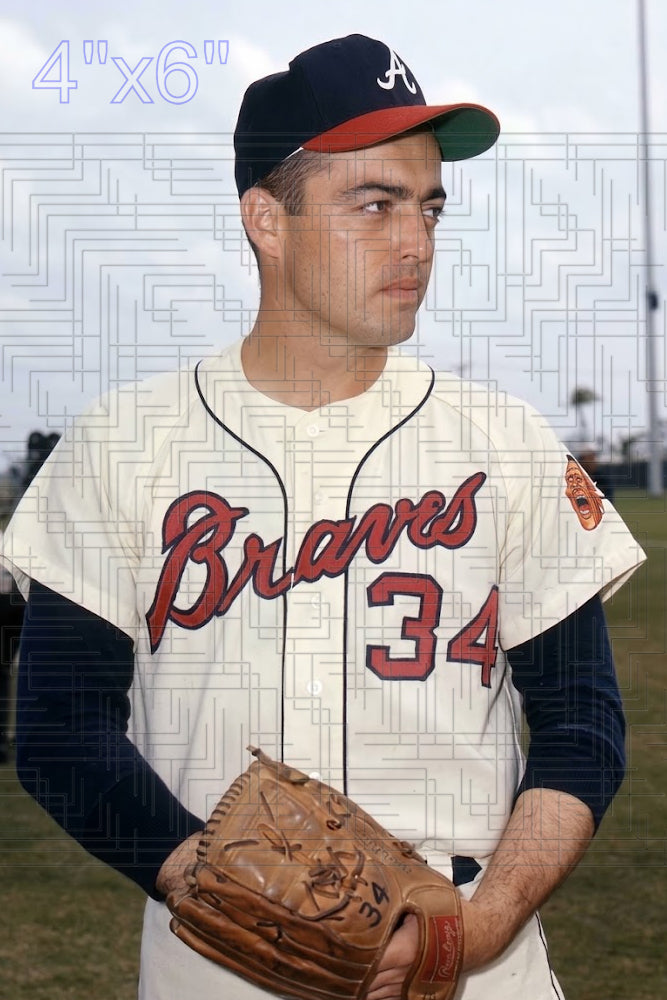 Hank Fischer - 1966 Atlanta Braves - choose a size & style