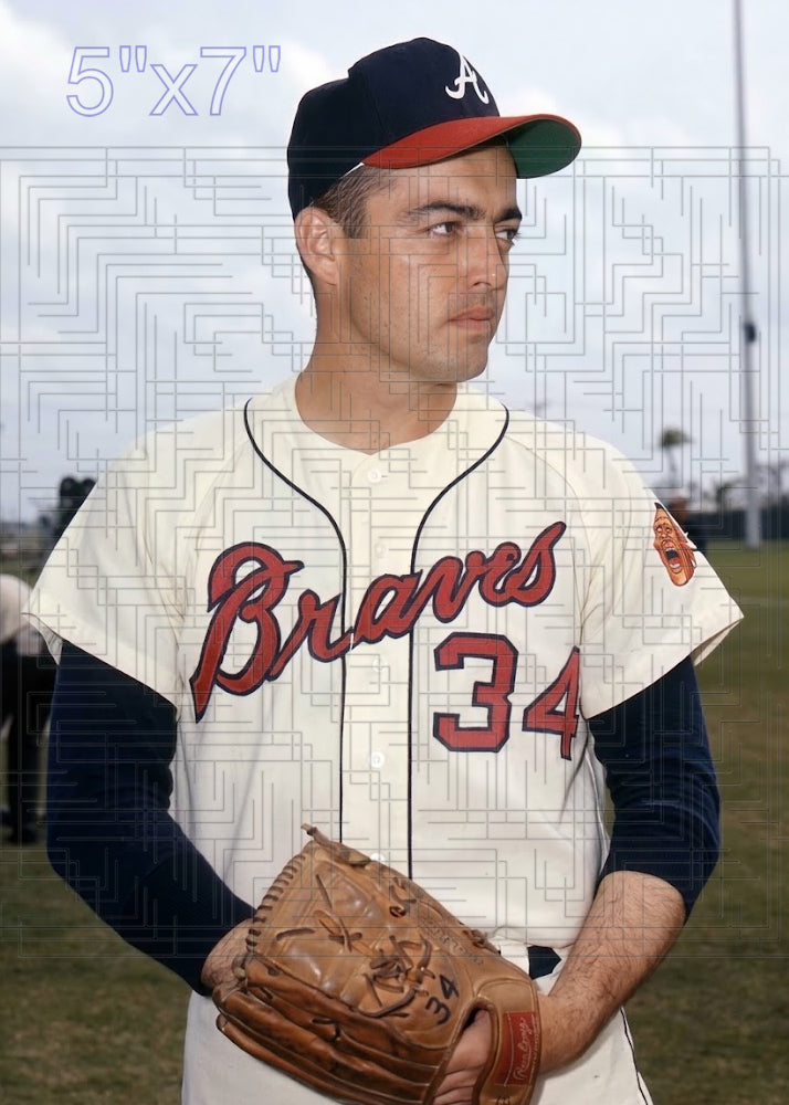 Hank Fischer - 1966 Atlanta Braves - choose a size & style