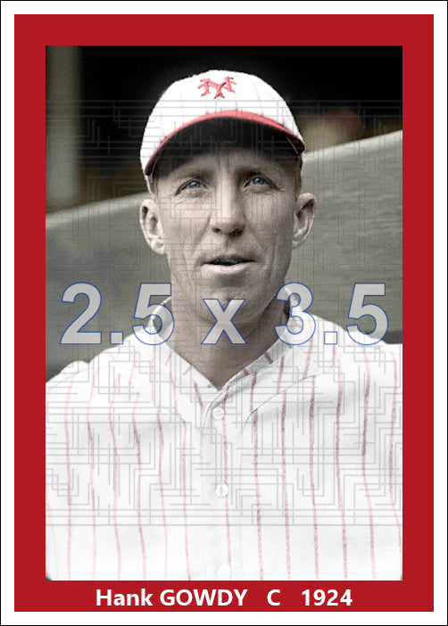 Hank Gowdy - 1924 New York Giants - choose a size & style