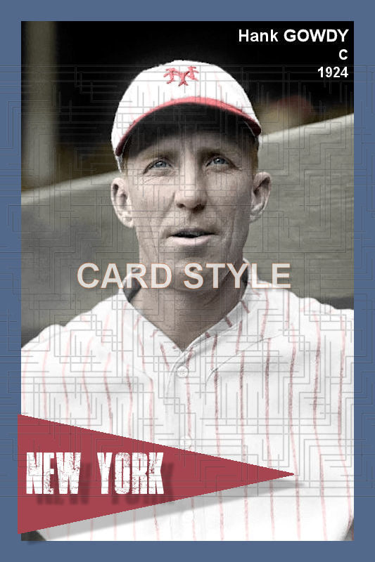 Hank Gowdy - 1924 New York Giants - choose a size & style