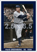 Hank Greenberg - 1938 Detroit Tigers - choose a size & style