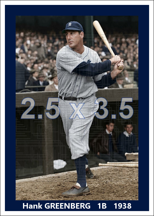 Hank Greenberg - 1938 Detroit Tigers - choose a size & style