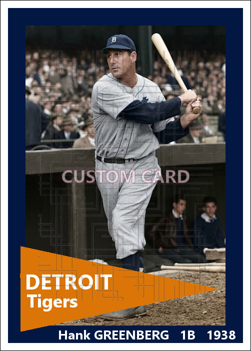 Hank Greenberg - 1938 Detroit Tigers - choose a size & style
