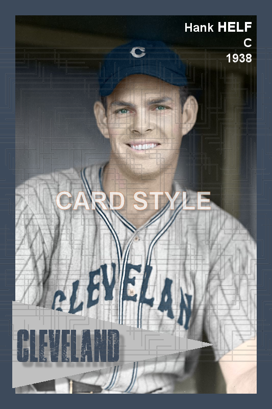 Hank Helf - 1938 Cleveland Indians - choose a size & style