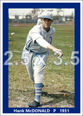 Hank McDonald - 1931 Philadelphia Athletics - choose a size & style