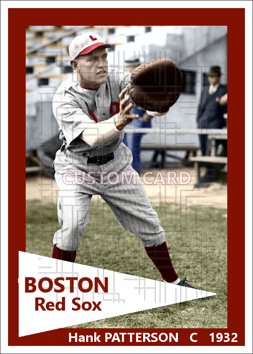 Hank Patterson - 1932 Boston Red Sox - choose a size & style